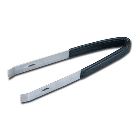 Dacasso Classic Black Leather Ice Tongs AG-1062